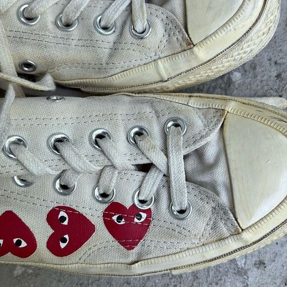 Converse Comme des Garçons multi heart low tops - Picture 6 of 8